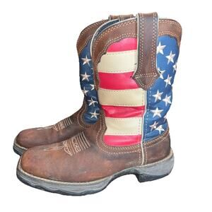 Durango Lady Rebel Patriotic Pull On Western Flag Boots RD4414 Size 7